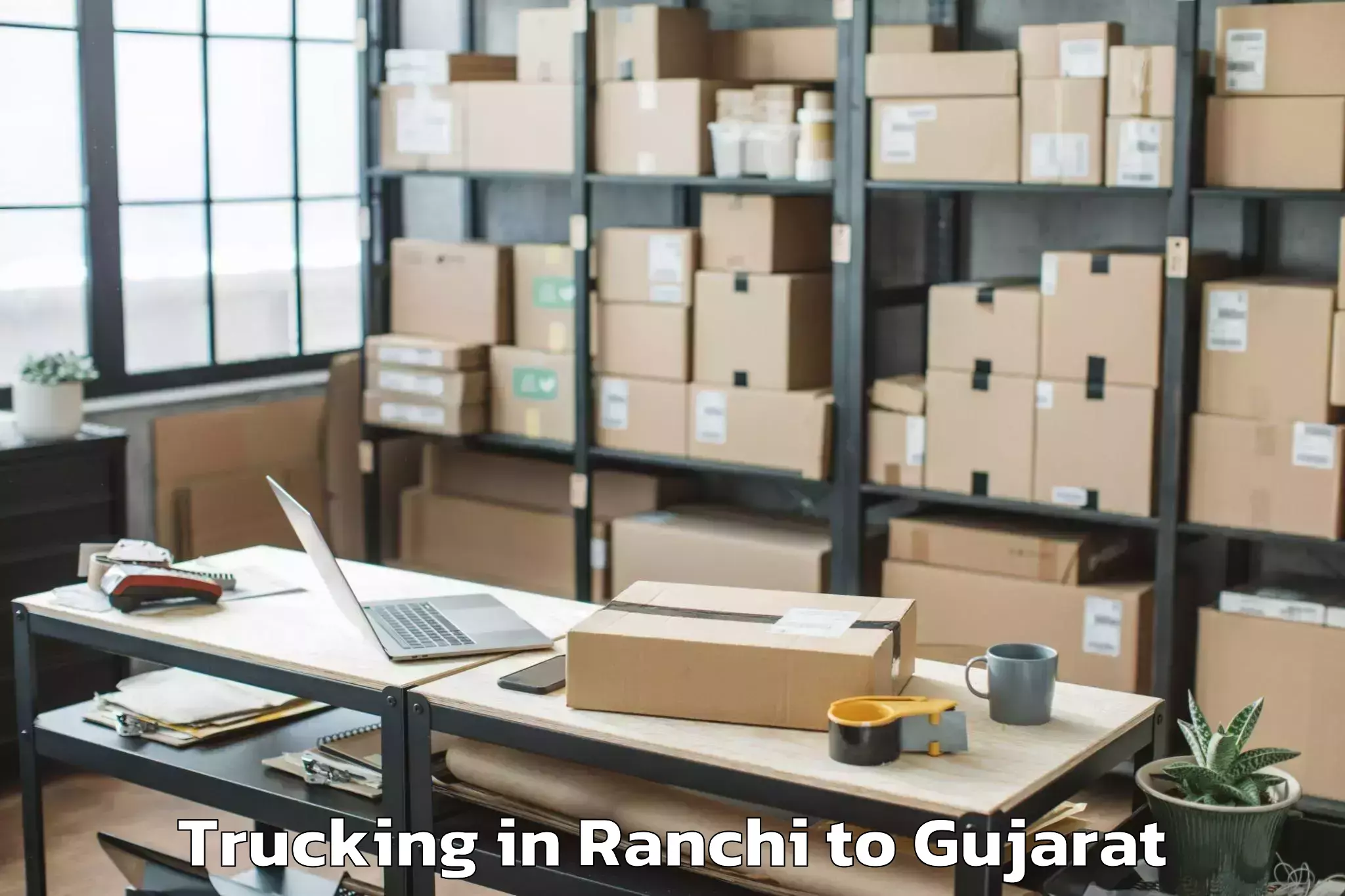 Easy Ranchi to Gls University Ahmedabad Trucking Booking